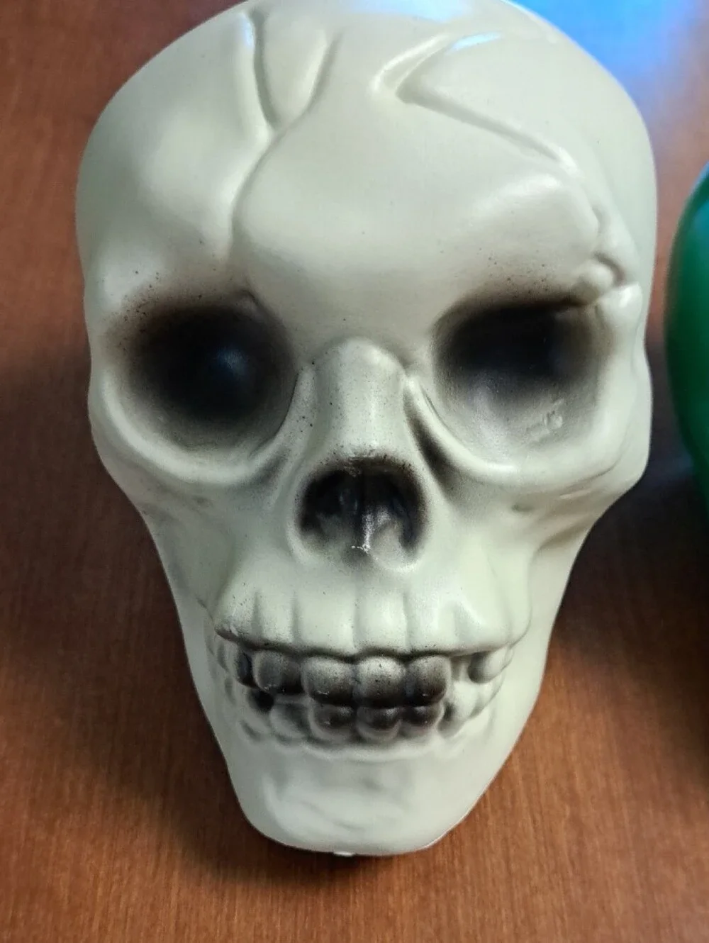 Halloween Skull Party Accent Set - White, Green, Pink